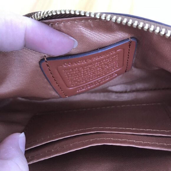 NEW Coach X Peanuts Corner Zip Wristlet Wallet With Snoopy & Woodstock Authentic - Picture 6 of 6